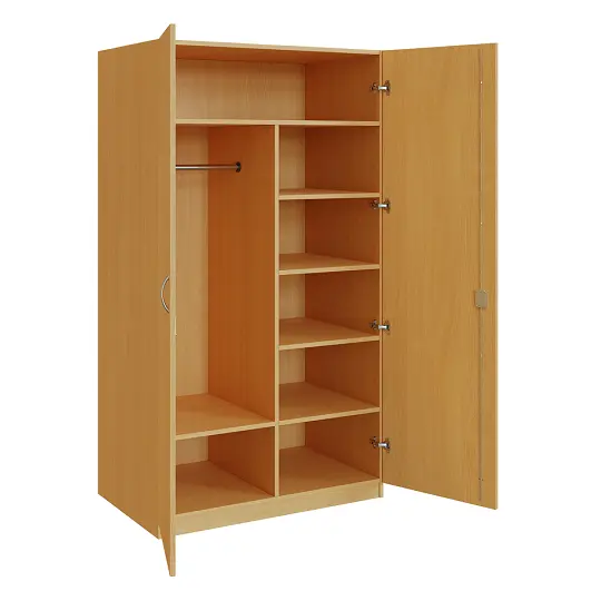 Q 23-100 skříň šatní, 2-dvéřová, 1000x600x1800mm, buk royal